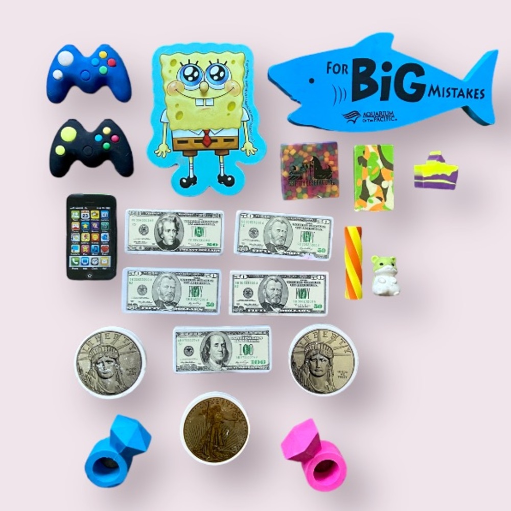 Bundle of Fun Erasers - 20 Total